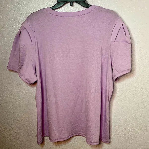 SkinnyGirl Soft Stretchy Purple Puff Sleeve Tee Size 2X New! - Image 8