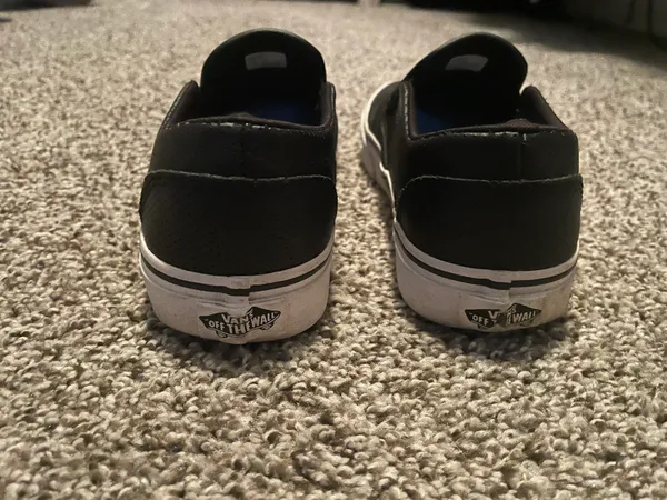 Black Slip-On Vans - Image 4