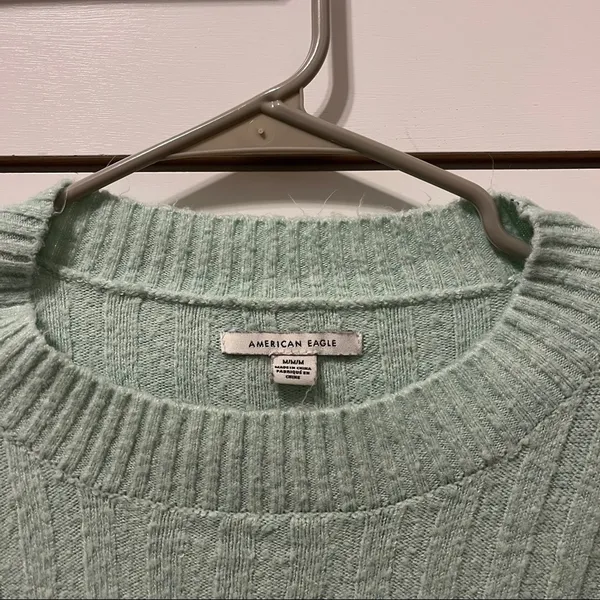 American Eagle Aqua Green Super Soft Sweater - Image 5