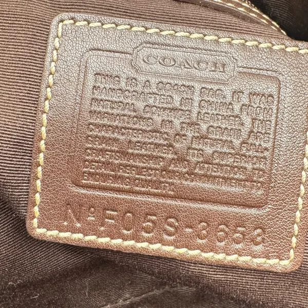 Coach vintage3653 Soho Y2k Double Pocket Buckle Flap Cream Leather Shoulder Bag - Image 13
