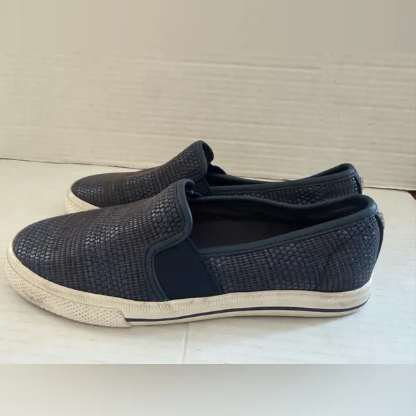 Lauren Ralph‎ Lauren Jinny Slip On Sneakers Shoes Womens size 5 Navy Blue - Image 2