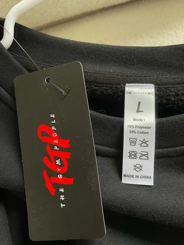 Homemade Black "Cool Cousins Club" Crewneck Sweatshirt with Initials on Sleeve - Image 2