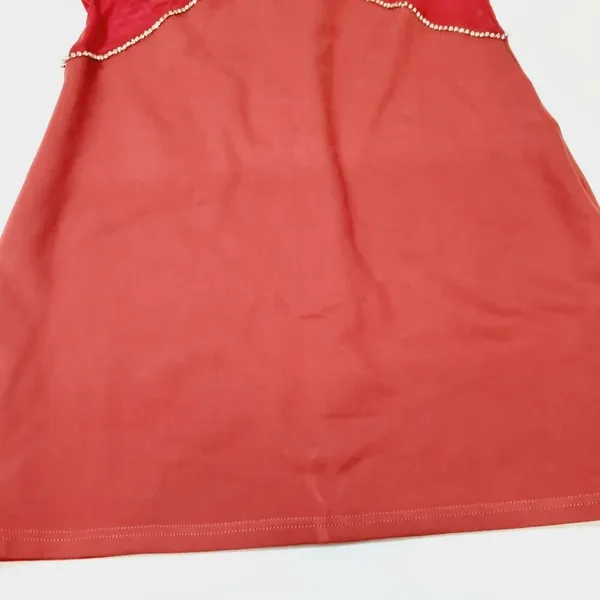 Superdown Jaxie Diamond Mini Dress in Rust XL - Image 4