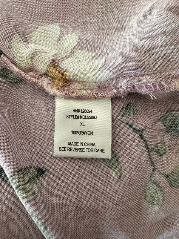 Live to be Spoiled Purple floral maxi dress Size XL - Image 10