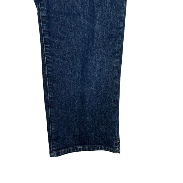Lauren Jeans Co. Women's Jeans Classic Mid-Calf Cropped High-Rise‎ Denim Blue 32 - Image 2