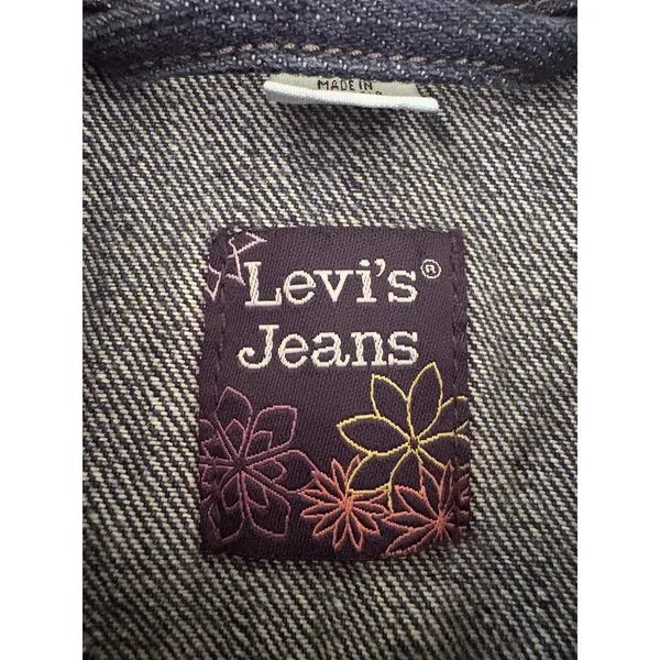 Vintage Y2K Levi’s Jeans Rivet Grommet Denim Best Dark Wash Size M Runs Small - Image 4