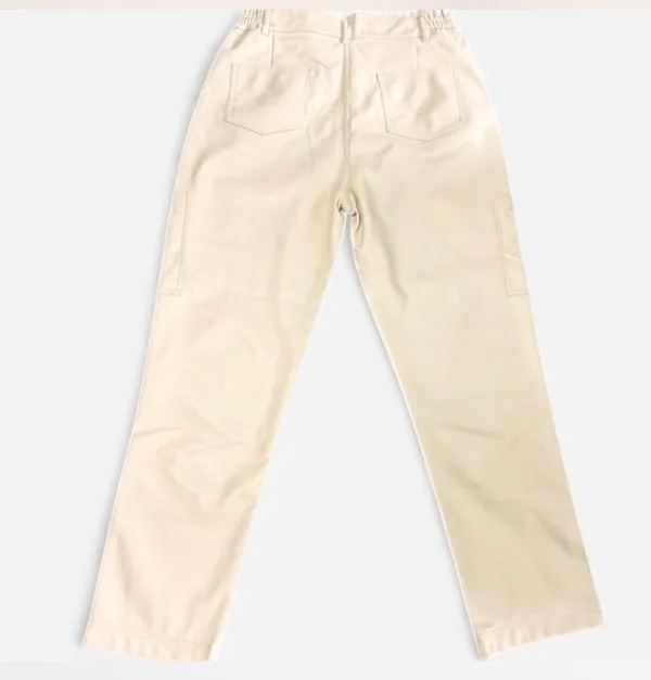NWOT Shinestar Cream Faux Leather High Waist Cargo Pants L⁠🎀 - Image 4