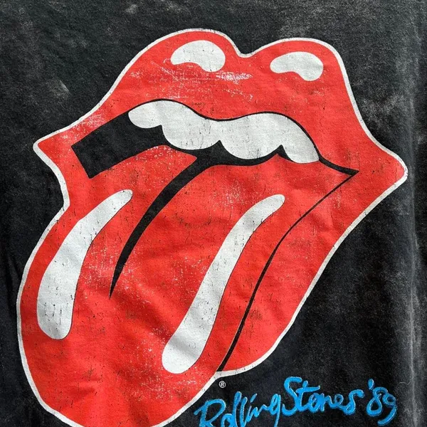 The-rolling-stones Women's Black and Grey T-shirt - Image 2