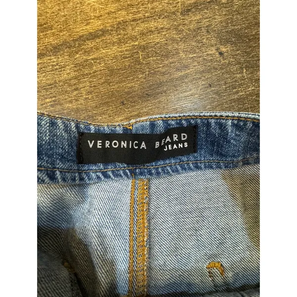 Veronica‎ Beard Crosbie High Waist Crop Wide Leg Jeans in Juno Blue Size 28/6 - Image 8