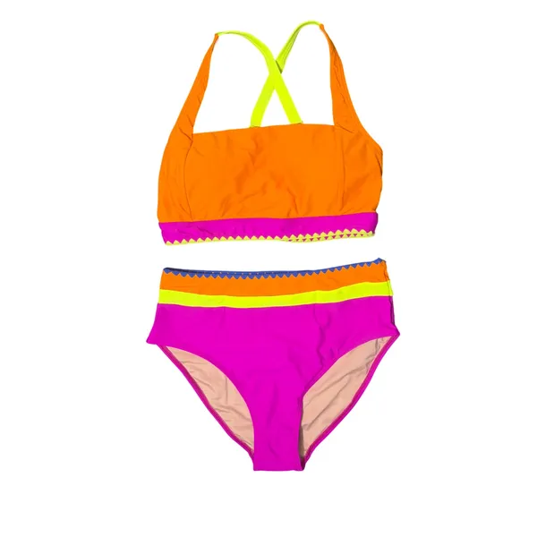 Blooming Jelly Colorblock Bikini Set High Waisted Tummy Control Medium - Image 4