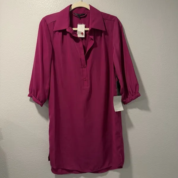 Felicity And Coco Size-M Women's Dress Purple 3/4 Sleeve‎ - Image 8