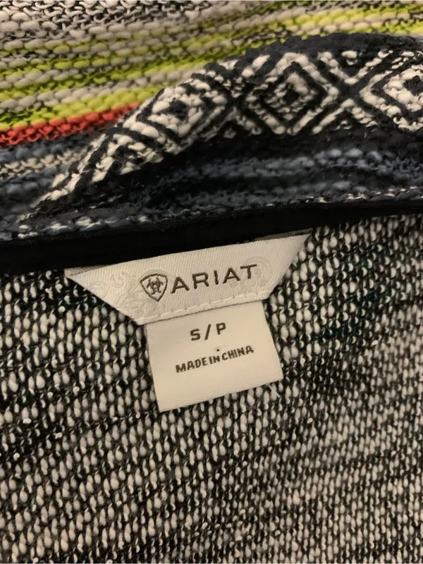 Ariat Joshua Tree Vest Southwest Aztec Print Open Front Small - Image 4
