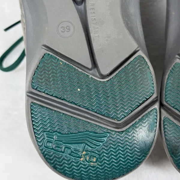 Dansko Honor Womens Suede Walking Shoes Charcoal Grey Teal Lace Up Sneakers‎ 39 - Image 12