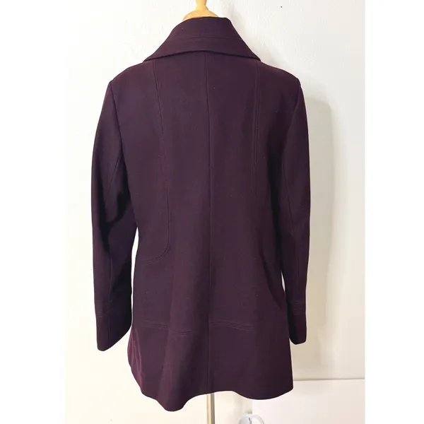 APT 9 Double Breasted Pea Coat Sz‎ Lg Winter Classic Wool Blend Outerwear Jacket - Image 2