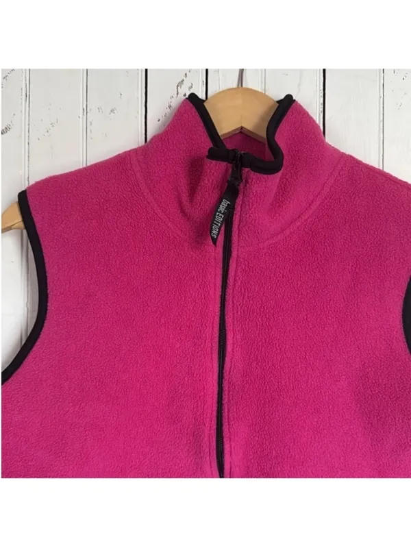 Basic Edition Fleece Vest Pink Size L Size L - Image 4