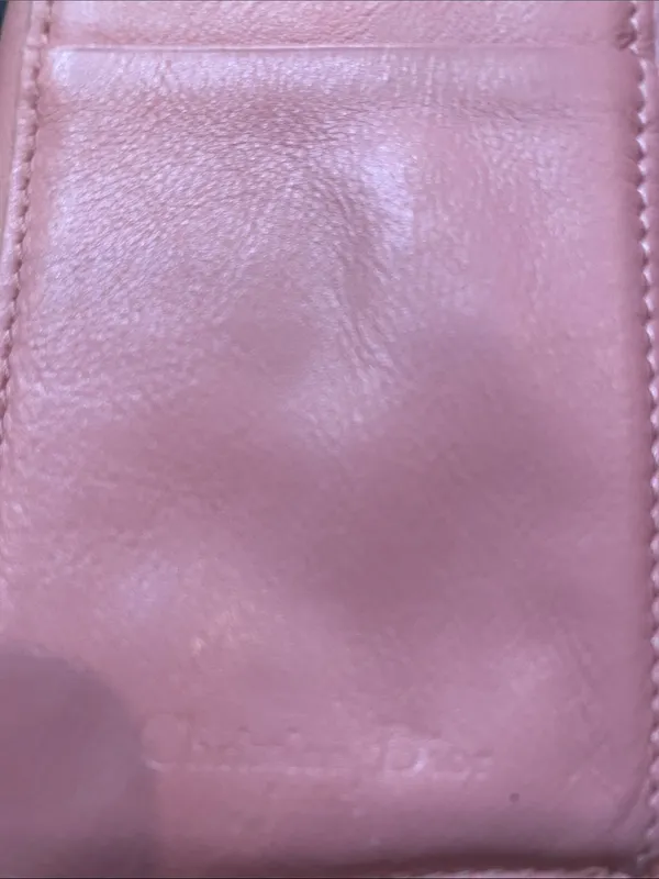 Christian Dior Lady Dior Lotus Quilted Patent Leather Cannage Wallet in Peachy Pink - Image 6
