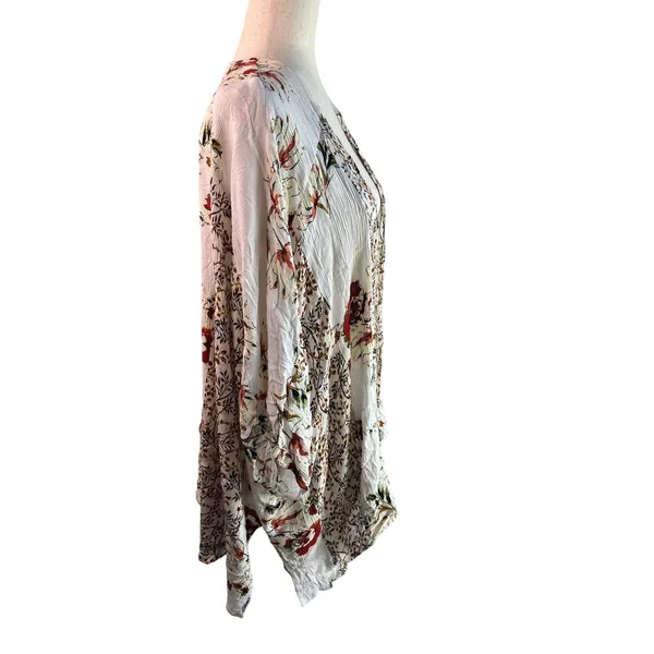 Umgee Floral Open-Front Kimono Cardigan Size M/L - Image 2