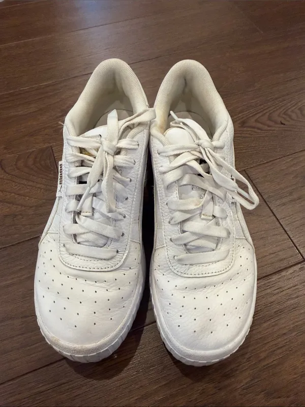 Puma Women’s White Cali Wedge Women's Wedge Sneakers Size 8 - C72-001 - Image 7