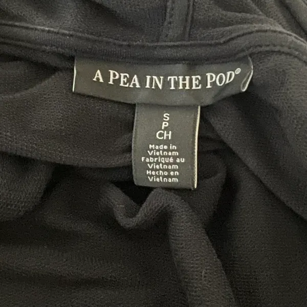 A Pea in the Pod Maternity Postpartum Black Hoodie Sweatshirt - Image 6