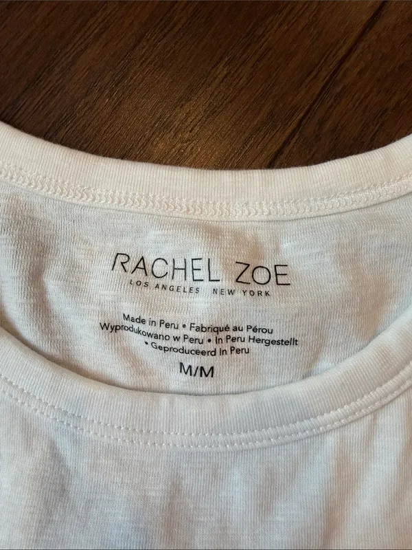 Rachel Zoe Women’s White Sleeveless Tank Top Size Medium - P301 - Image 2