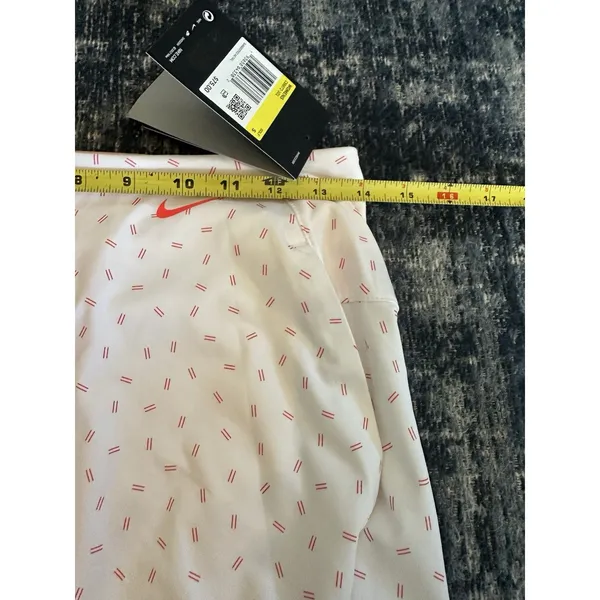 Nike Women's Dri-Fit Victory Golf Skort White Orange UPF 40+ Pockets Size Small NEW - Image 6