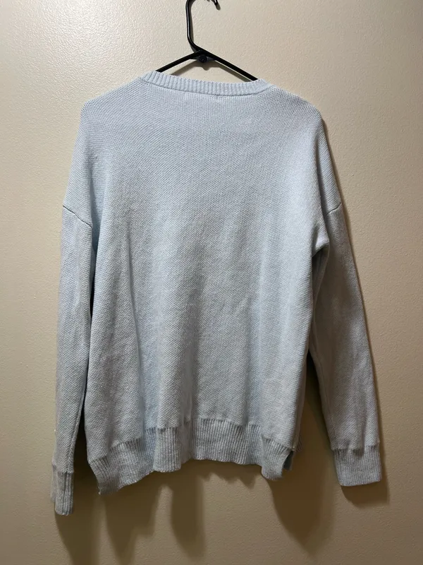 Moon & Madison Have More Fun Light Blue Sweater - Image 4