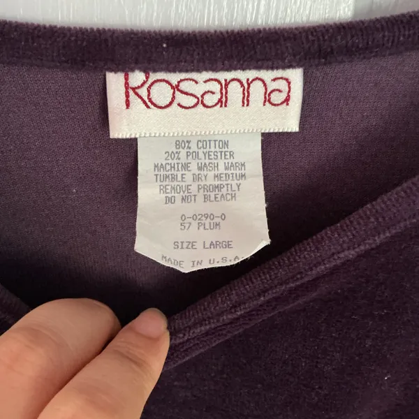 Rosanna Top Purple Size L - Image 2