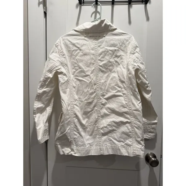 Everlane Women’s The Organic Cotton Herringbone Jacket Bone Size S Small Relaxed - Image 6