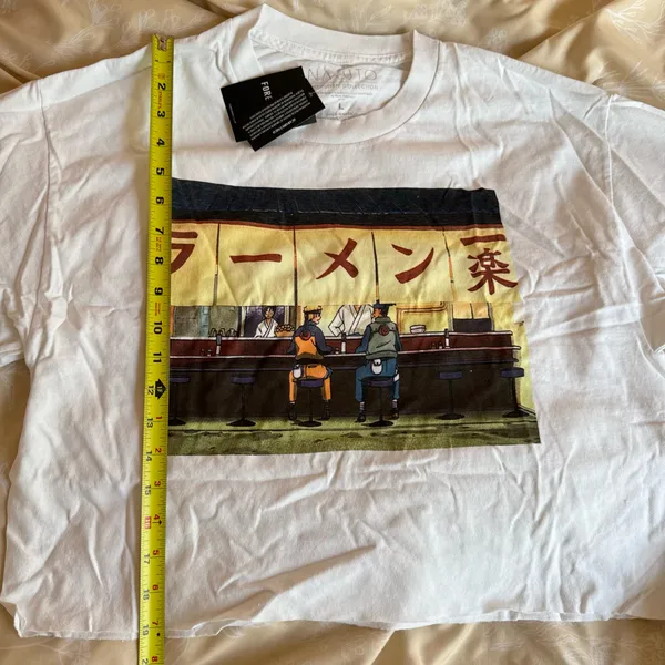 Naruto Shippuden Raw Hem T-Shirt Size Large - Image 6