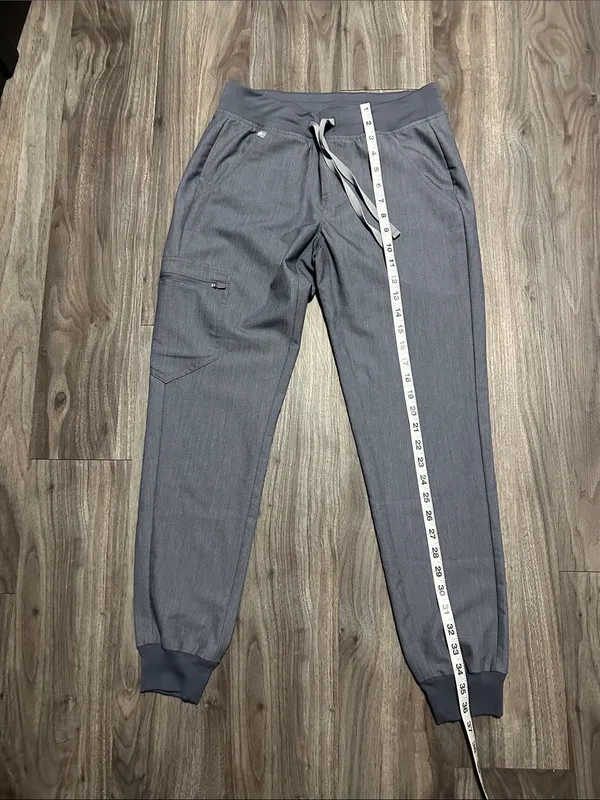 Figs Gray Drawstring Jogger Scrub Pants - Image 7