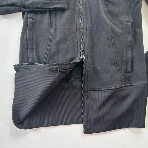 Lululemon Nice Asana Jacket Black Size 4 Long Full Zip Luon Travel Layer Outdoor - Image 5