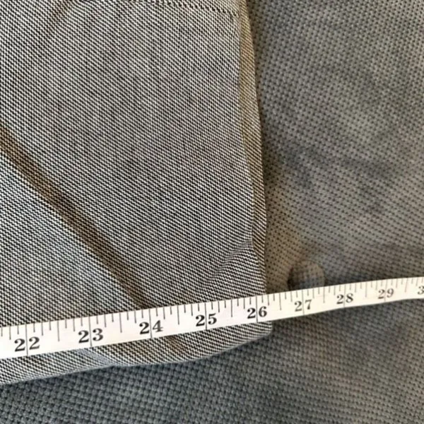 Banana Republic Sexy‎ Sloan Trouser Pants Black White Size 10 Short MicroPrint - Image 13