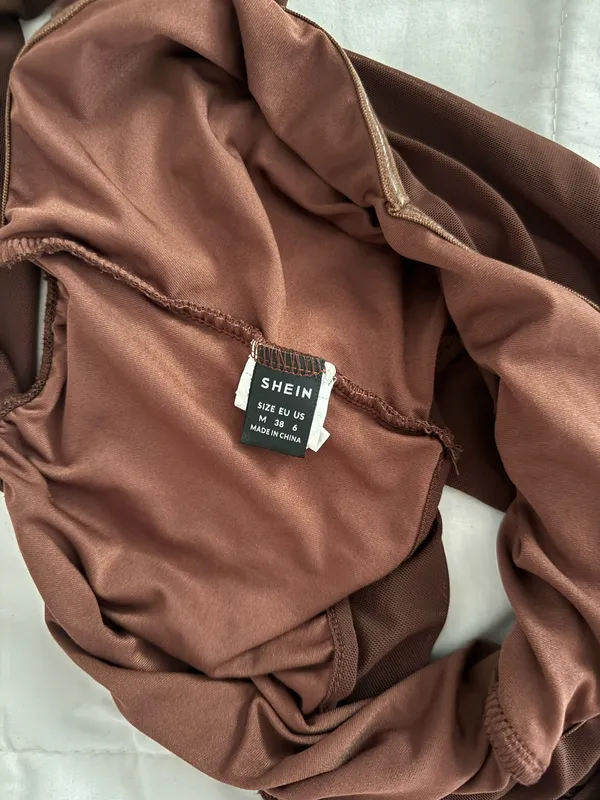 Shein Brown Cropped Tank Top - Image 3