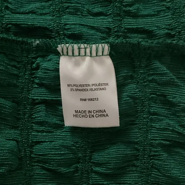 Ninety Deep Green Textured Midi Dress NWOT - Image 5