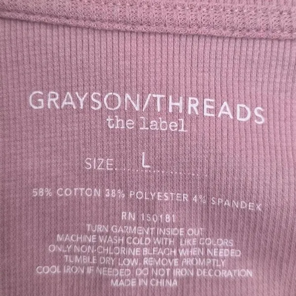 Wild West Austin, TX Grayson Threads Waffle Knit Crop Tee Size Large - Image 3