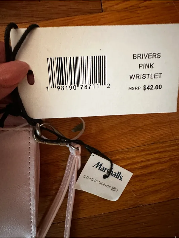 Steve Madden Brivers Pink Faux Leather Wristlet Clutch Wallet NWT Balletcore - Image 4