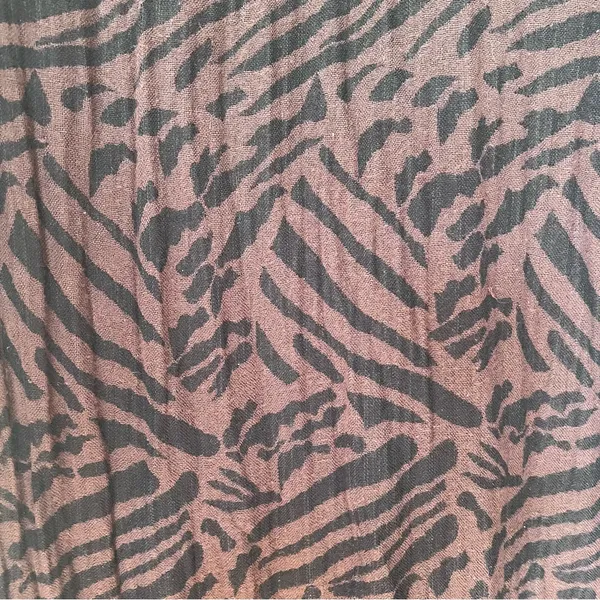 Black and Brown Zebra Animal Print Scarf - Image 3