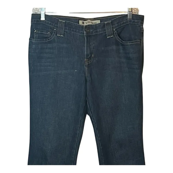GAP Jeans Womens Size 12 Blue Low Rise Bootcut Embroidered Pockets Zip Close - Image 4