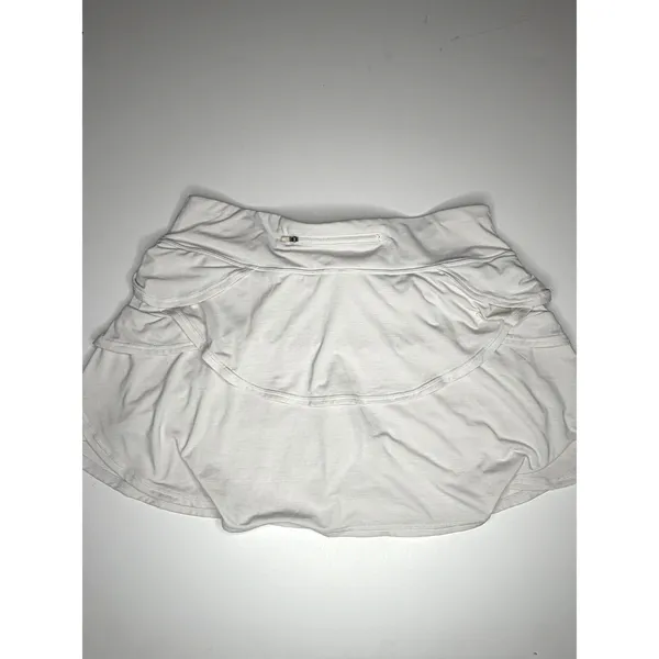 Ideology Women's White Athleisure Ruffle Skort L - Image 2