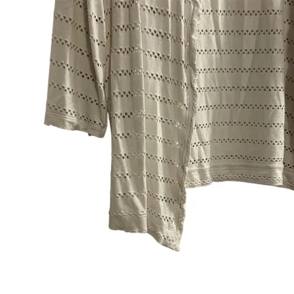 Premise Women's Ivory Open Knit Cardigan Sweater Size M‎ Lightweight - Image 5