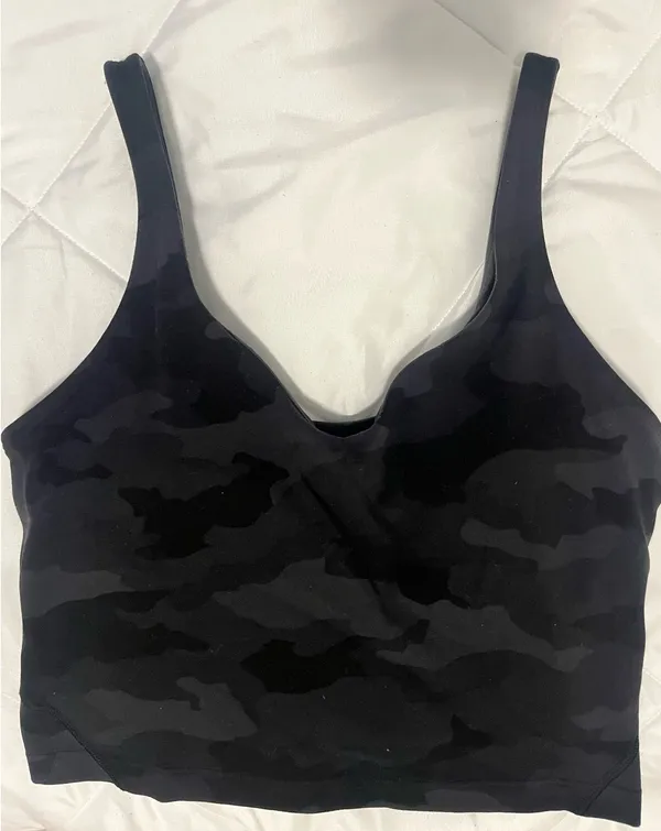 Lululemon Align Tank Top Women’s 2 Camo Heritage 365 Deep Coal Multi Niki Crop - Image 4
