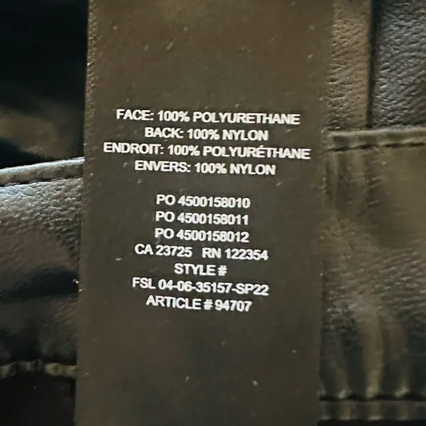 Wilfred Melina Black Vegan Leather High Rise Straight Leg Pants Size 8‎ - Image 11