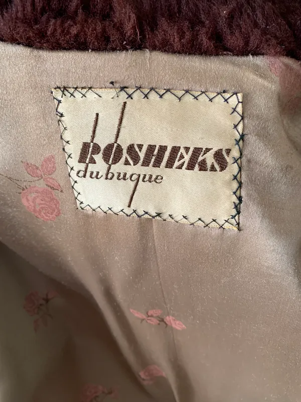 ROSHEKS dubuque Vintage Real Fur Coat - Image 11