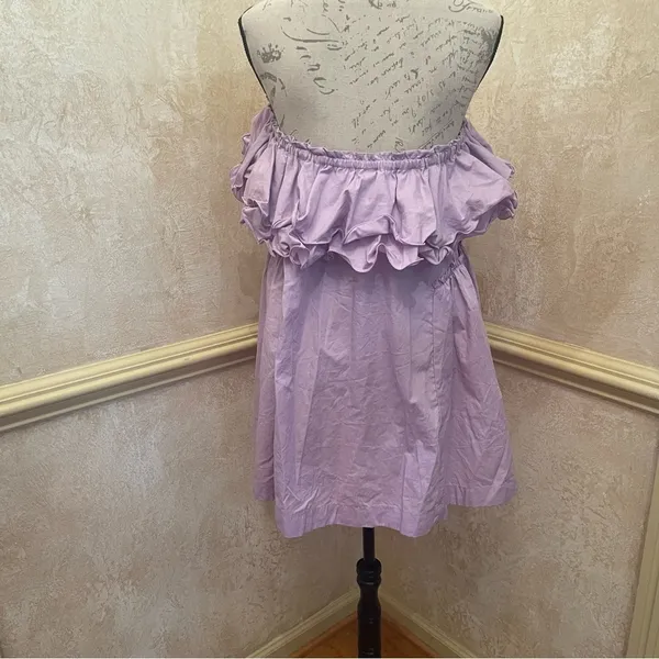 Free People Have A Thing For You Mini dress in Lavender Fields 100% Cotton Sz M - Image 7