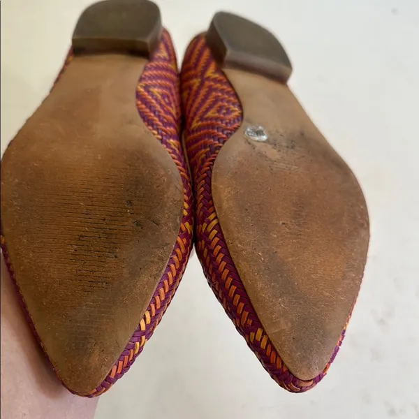 Sole Society Women's Purple and Tan Flats - Image 7