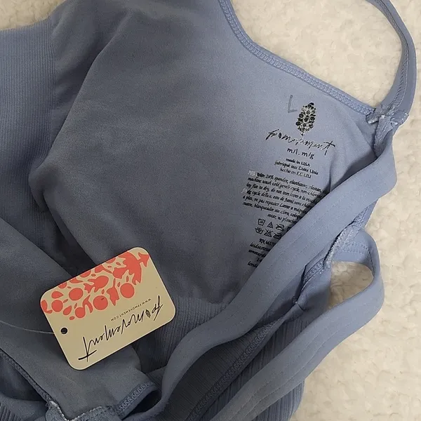 NWT Free people Good Karma Runsie Color: Cloudy Size M/L - Image 5
