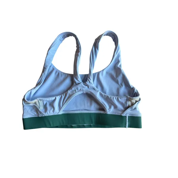 Athleta White Sports Bra Small Racerback Medium Support Workout Yoga Athletic - Image 6
