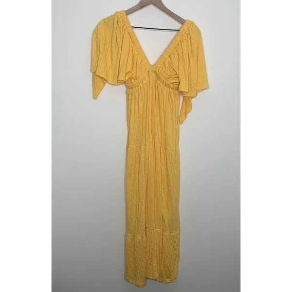 Free People Beach La La Maxi in Bird Of Yellow Womens Small - Image 3