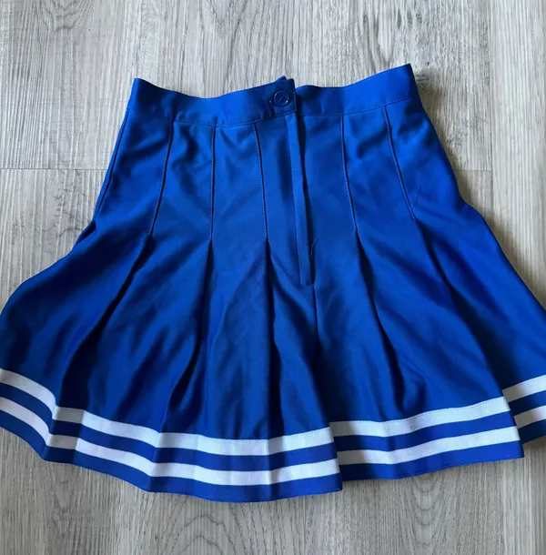 White & Blue Cheer Skirt Size XS - Image 2