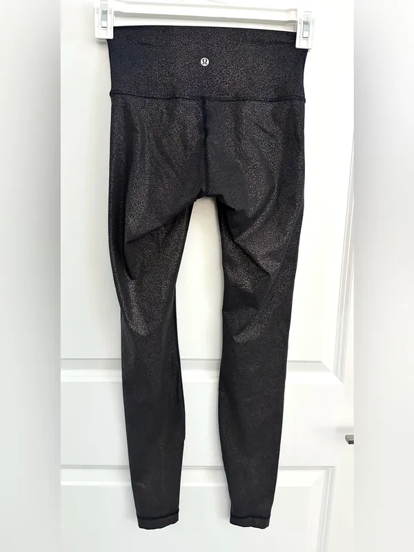 Lululemon Wunder Under High-Rise Tight *Foil 28" Luminosity Foil Print Black 4 - Image 4
